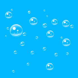 透明水滴水珠夏季详情海报元素