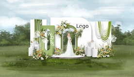 户外婚礼效果图