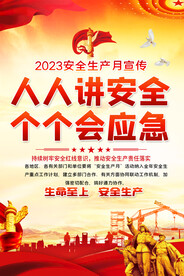 安全生产月海报