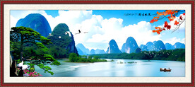 桂林山水风景画