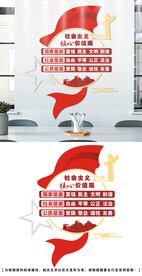 核心价值观文化墙