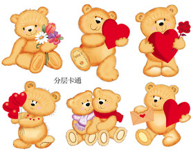 卡通小熊 