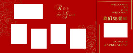 红色婚礼背景