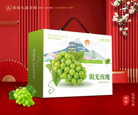 阳光玫瑰包装 葡萄礼盒