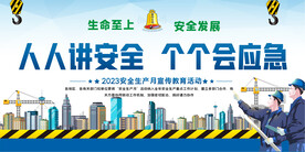 2023安全生产月宣传展板