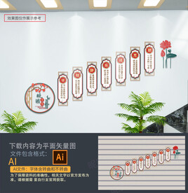 校园楼梯文化墙