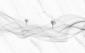 线条水墨大理石背景墙