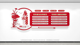 廉洁自律准则廉政文化墙