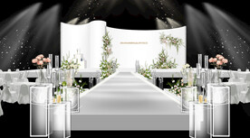 白色秀场风婚礼