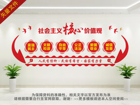 社会主义核心价值观文化墙