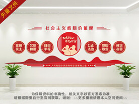 社会主义核心价值观文化墙