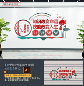 职业教育文化墙