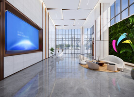 办公大堂效果图