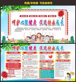 青少年心理健康教育宣传栏