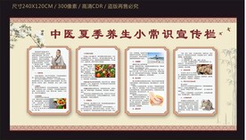 中医夏季养生宣传栏