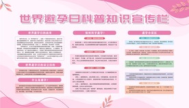 世界避孕日展板