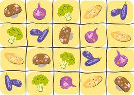 蔬菜艺术背景图案 