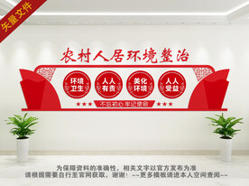 农村人居环境整治文化墙