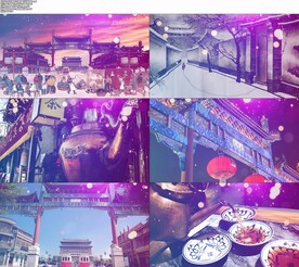 前门情思大碗茶伴奏舞台背景视频