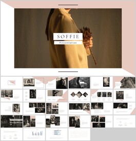 典雅复古人物ppt模板