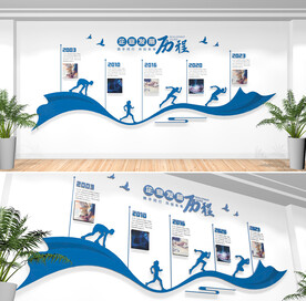 企业发展历程文化墙