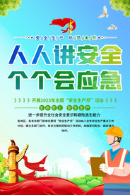 2023安全生产月海报