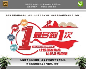 最多跑一次文化墙