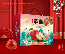 苹果包装 红富士礼盒