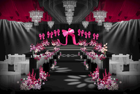 玫红色仪式区