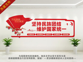 民族团结背景墙