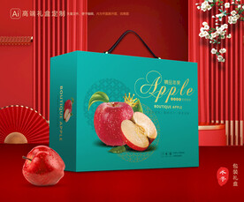 苹果包装 红富士礼盒