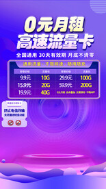 紫色电商直播带货背景海报