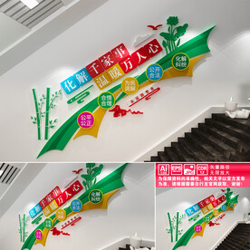 人民调解楼道文化墙