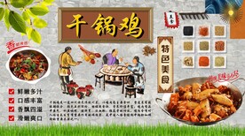 干锅鸡背景墙