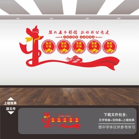 企业党建非公企业党建文化墙