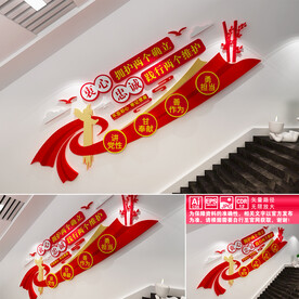 两个确立文化墙