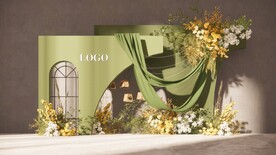 绿色婚礼迎宾区