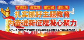 主题教育展板 党建展板