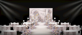 香槟色婚礼舞台