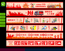 消防安全墙绘