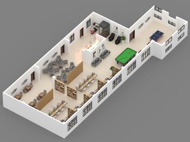 活动室室内设计案例效果图