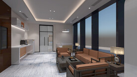 银行接待室设计案例效果图