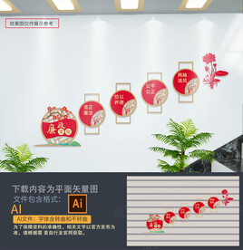 廉政楼梯文化墙