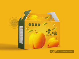 黄桃包装 平面图
