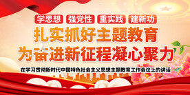 主题教育展板 党建展板