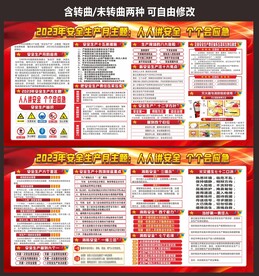 安全生产月宣传栏