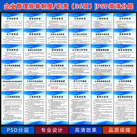 企业管理制度牌