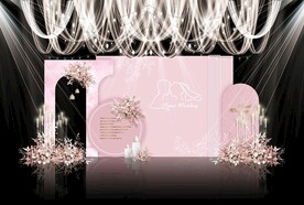 粉色婚礼效果图