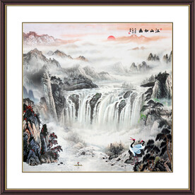 江山如画旭日东升