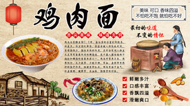 鸡肉面背景墙